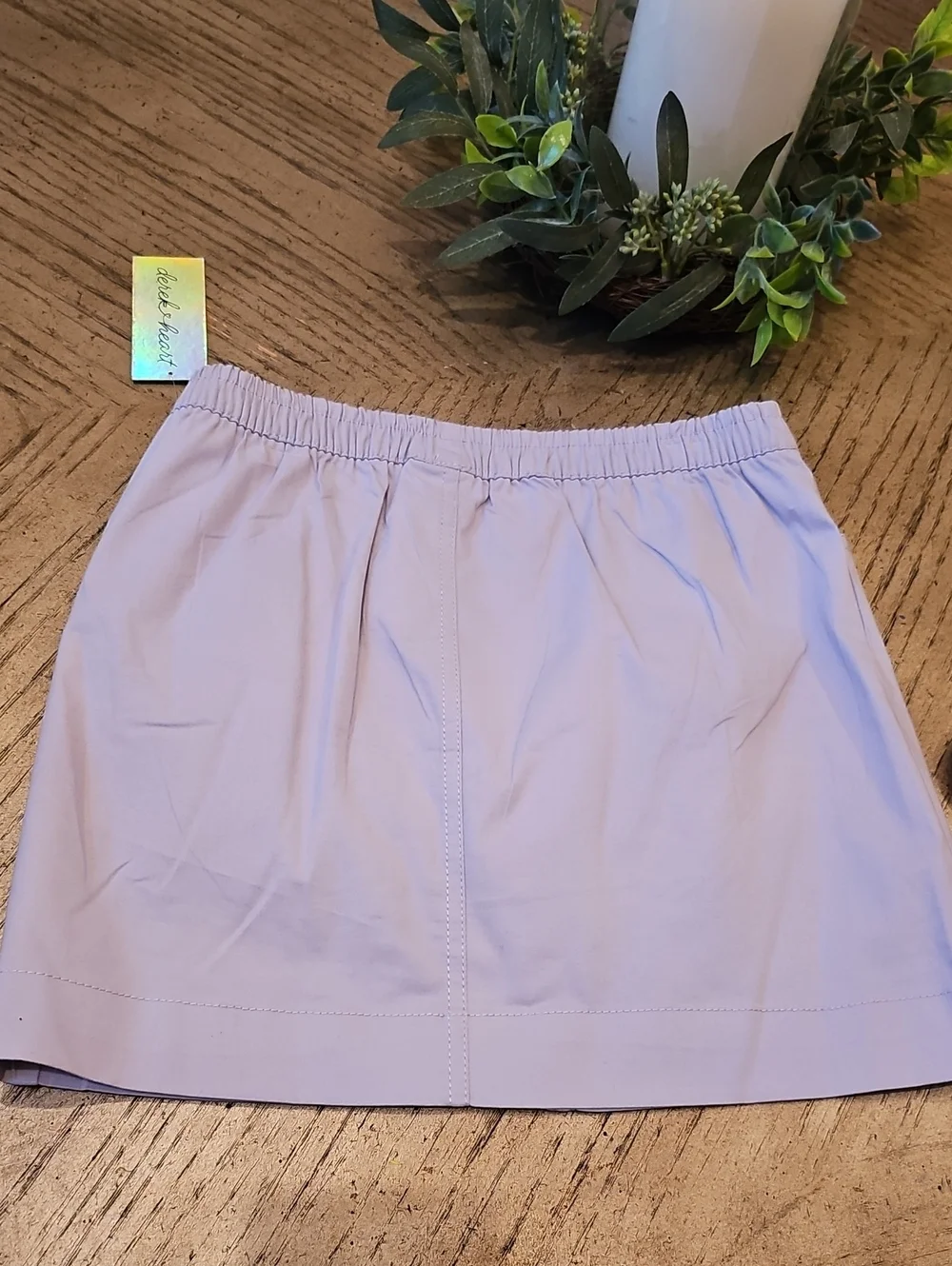 Lavender Purple Skirt With Shorts Size 13 NWT Derek Heart